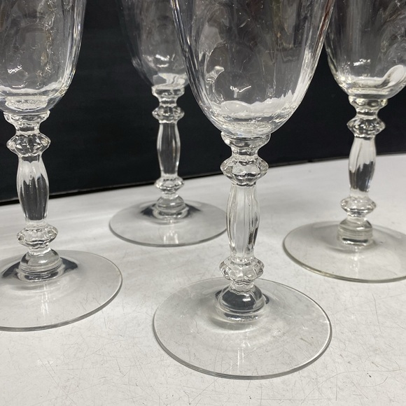 Cambridge Clear Caprice Glasses 7 5/8" Water Goblet Stem 300 Set of Four - Picture 15 of 17